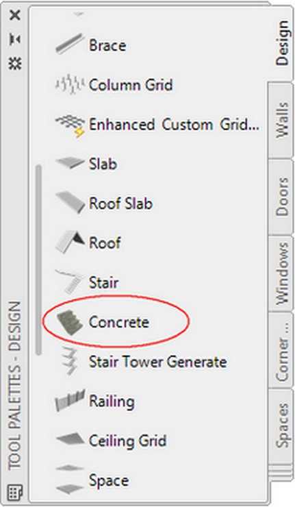 aca18 toolPalet design stairConcrete t232398