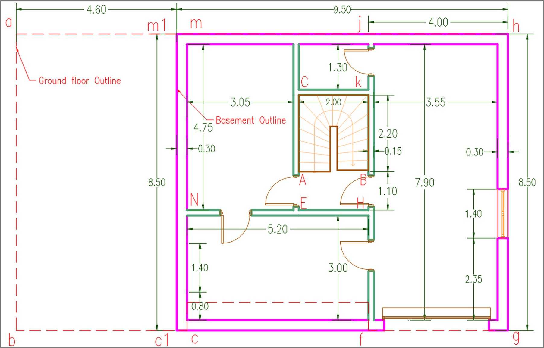 h21190 basem stair 800480