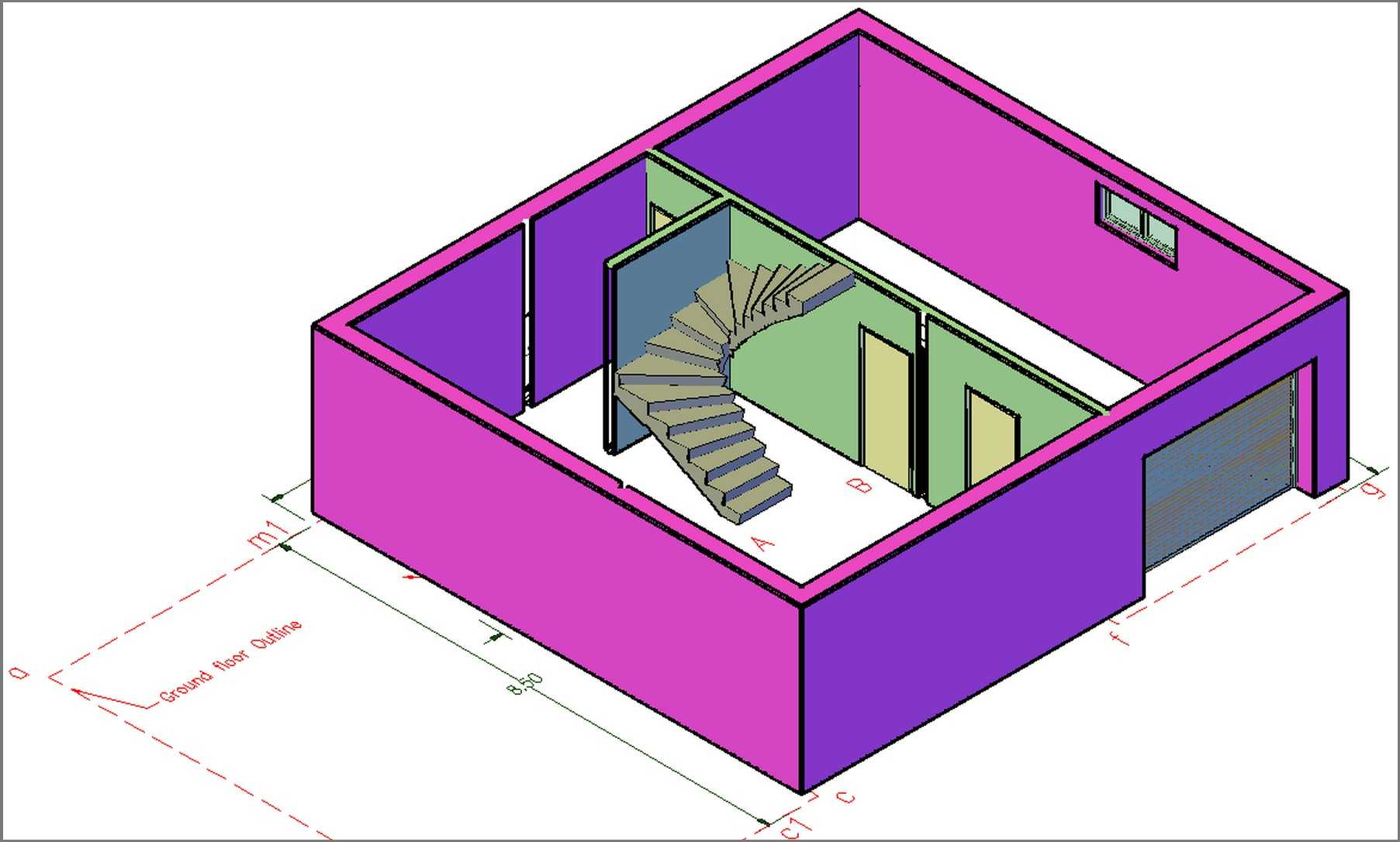 h21190 basem 3dStair 800480