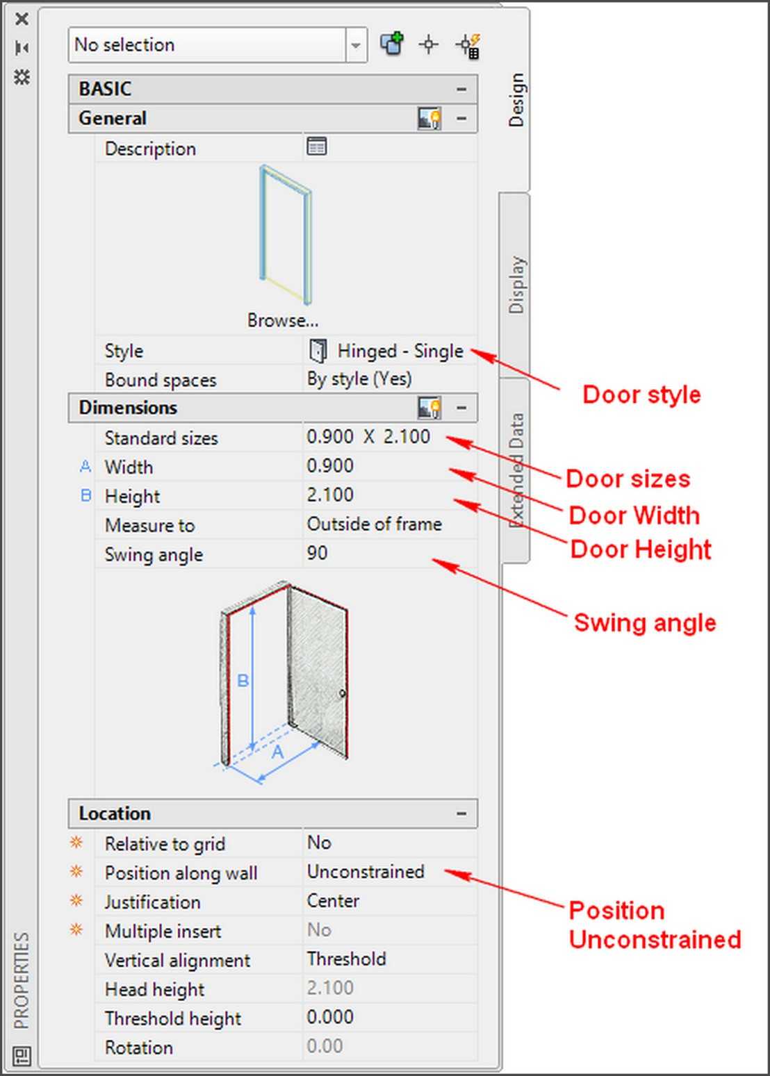 aca180 doorProp hingedSingle t500700