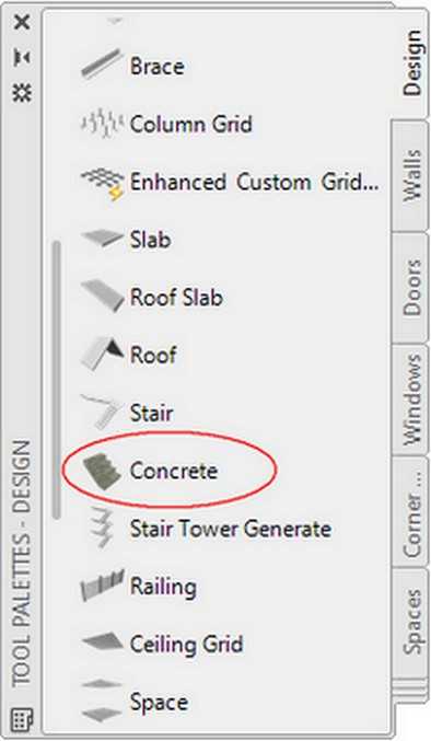 aca18 toolPalet design stairConcrete t232398